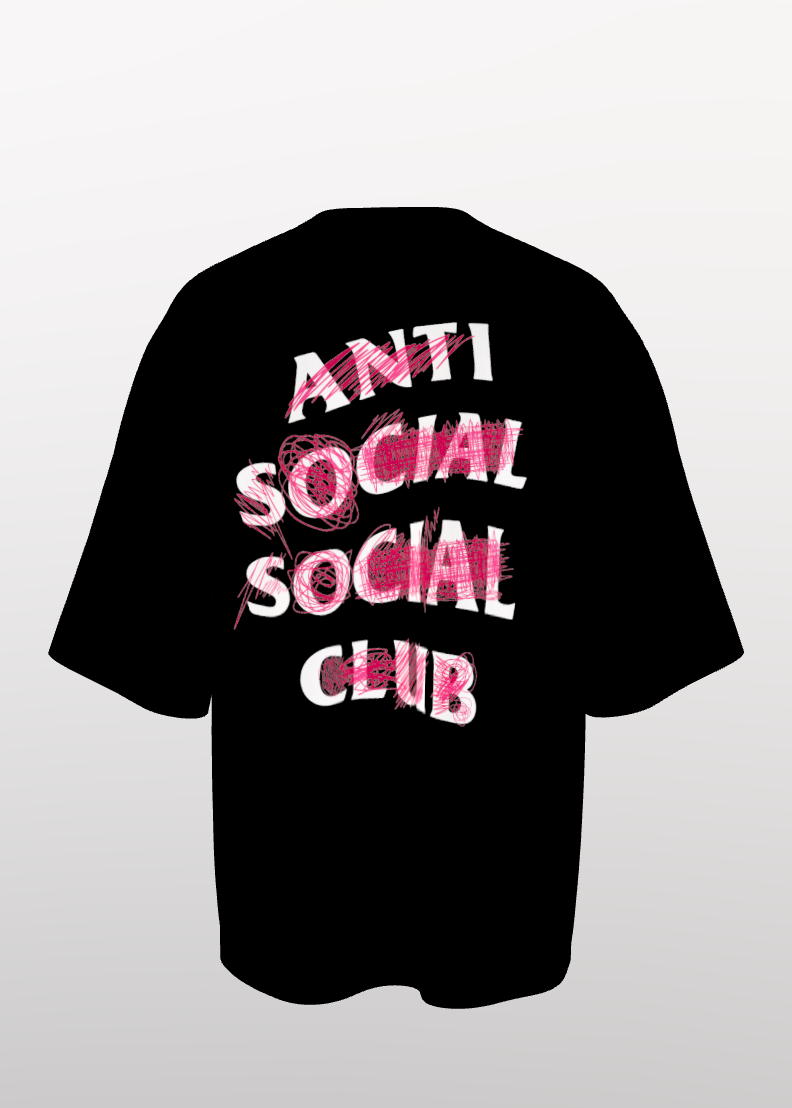 AntiSocial T-shirt x Pink Design
